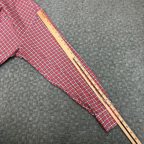 Southern Tide Shirt Mens Large Pink Plaid Check Button Up Corp Office Preppy Day - Picture 11 of 13